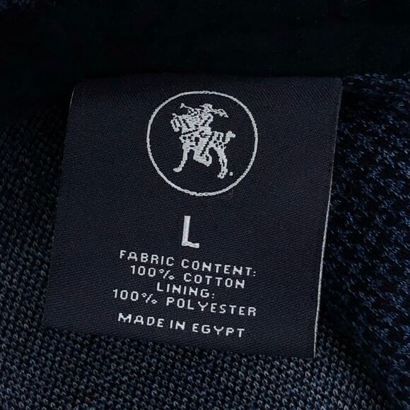 Hart Schaffner Marx HSM Men Size L Sport Coat Unstructured Knit Houndstooth Blue - Picture 13 of 16